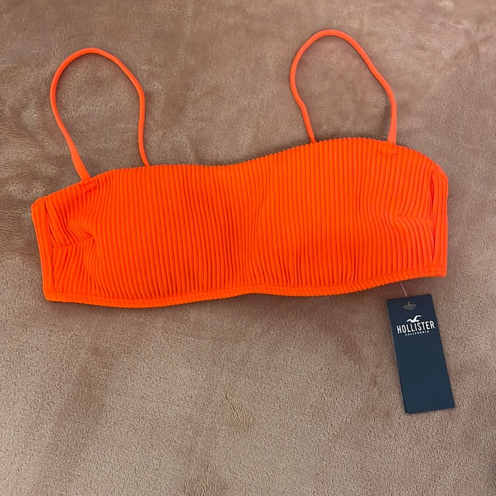 Hollister Neon Orange Bikini Top